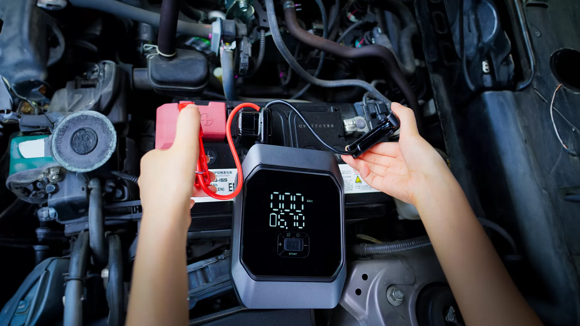 Jump Starter with Air Compressor KF03