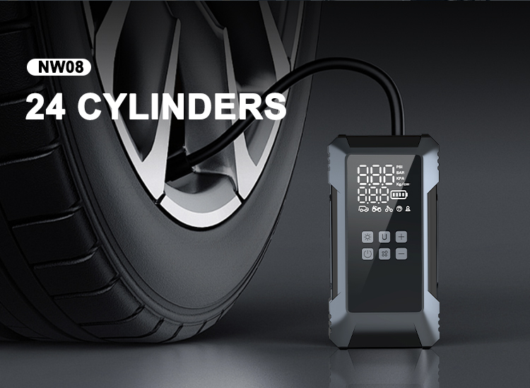 Portable Dual Cylinder Car Tyre Inflator Pump NW08