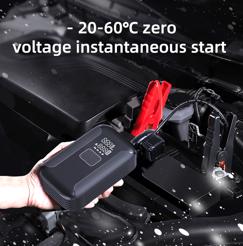 Portable 2-in-1 Jump Starter with Air Compressor S02