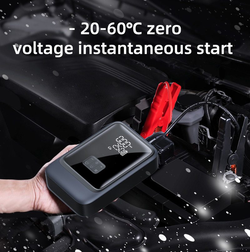 Portable 2-in-1 Jump Starter with Air Compressor S03