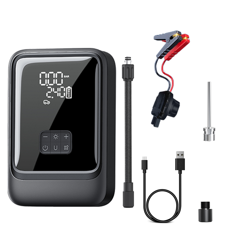 Portable 2-in-1 Jump Starter with Air Compressor S03