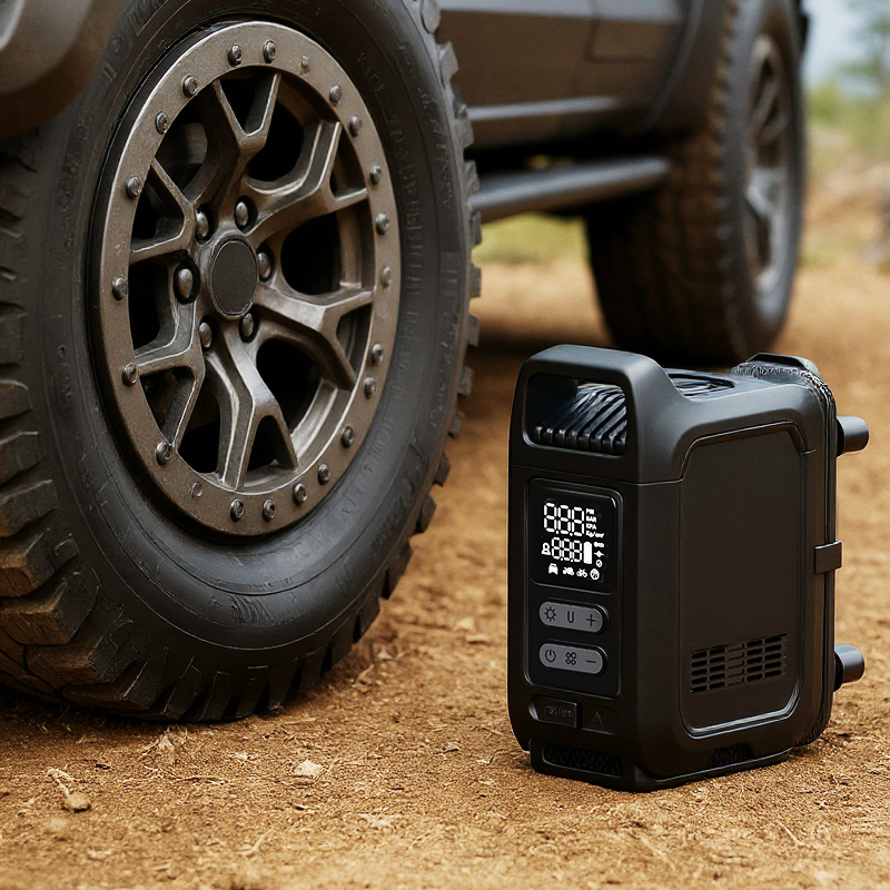 NEWO First 36-Cylinder Brushless Car Air Pump | 70L/Min Ultra-Fast Inflation for Off-Road Tires